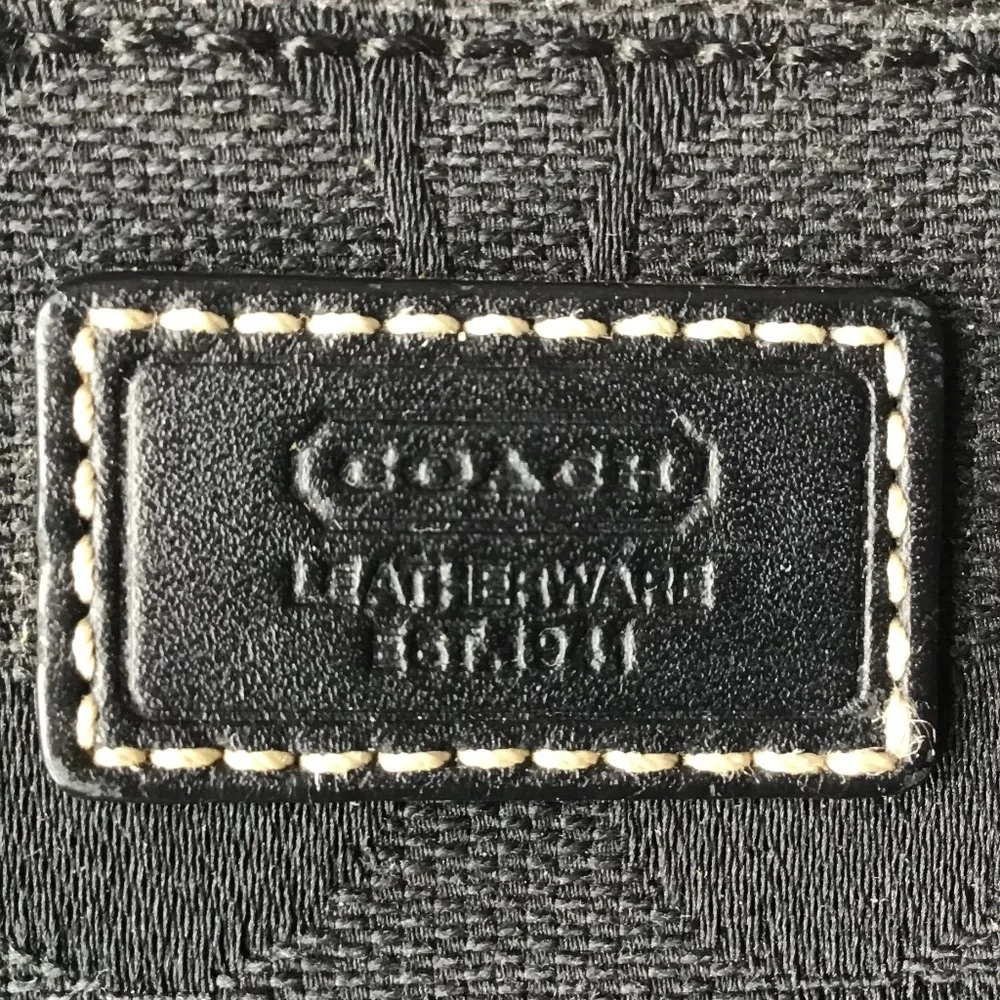 NWOT Authentic Coach Wristlet Bag - Black